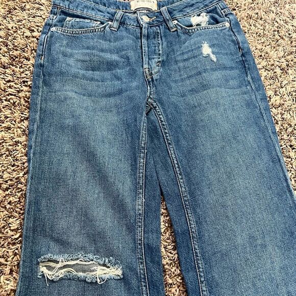 Free People Flare Denim Jeans Sz 25 - Picture 5 of 11
